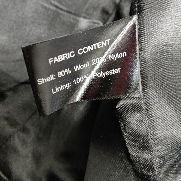 Portrait Women's Coat Size 2X Blue Wool Hooded Jacket Business Casual Office - Picture 6 of 9